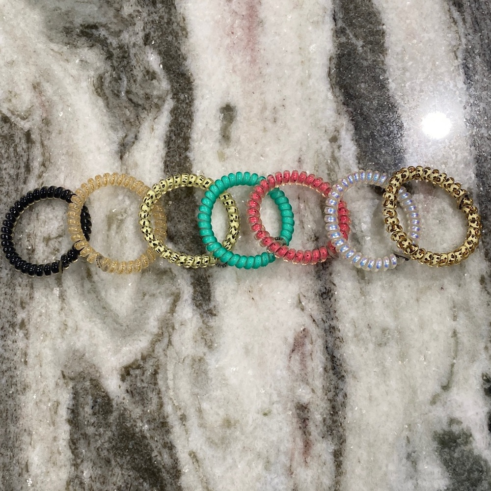 Set of 7 Small Teleties Hair Ties